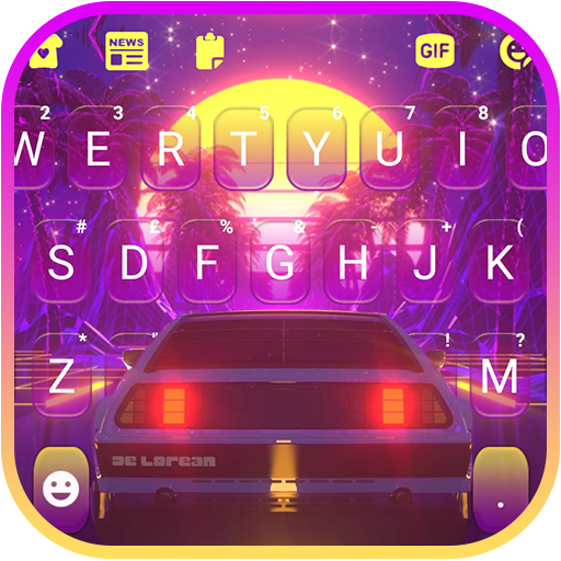 Neon Sunset Racing Keyboard Ba logo