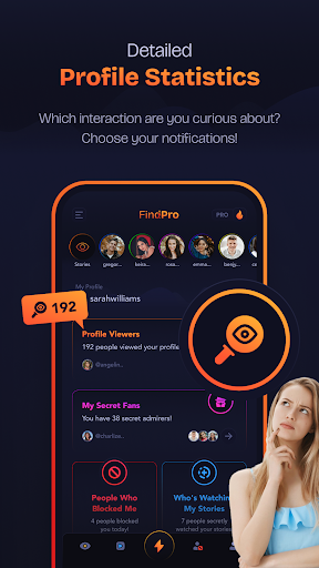 Android application FindPro: Who Viewed My Profile screenshort