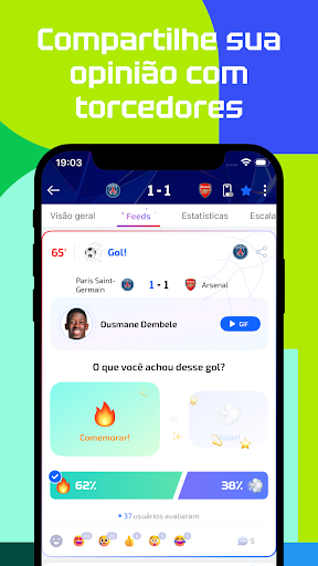AiScore - Resultados ao Vivo Captura de Tela do Aplicativo Android 5