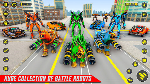 Lion Robot Car Game:Robot Game Screen 3