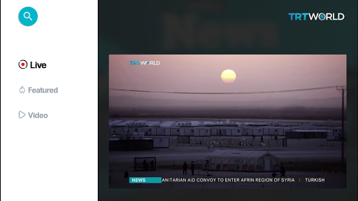 Android application TRT World screenshort