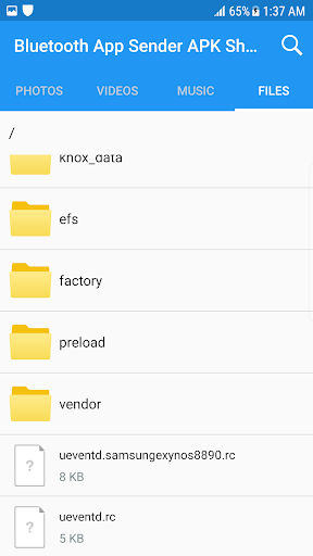 Screenshot of Bluetooth App Sender APK Share