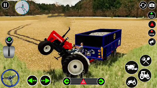 pesado tractor jalar granja