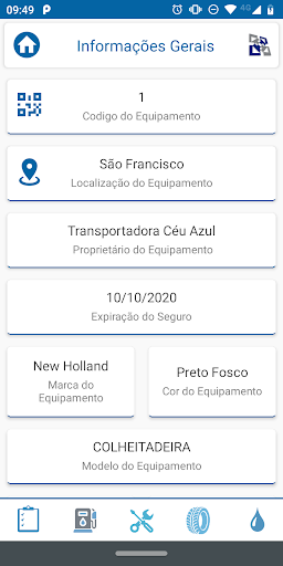 Machine Status Reader Screen 2