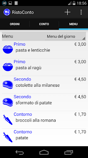 RistoConto Screen 3