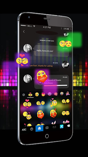 Electric Night Keyboard Theme Screen 3