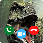 Cover Image of Télécharger Faux appel vidéo JURASSIC - Calling Dinosaur World  APK