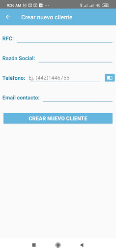 Misfacturas.net app Screen 2