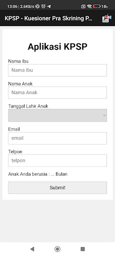 Tes KPSP Online Screen 3