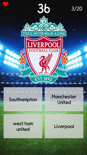 Android application Football Logo Game screenshort