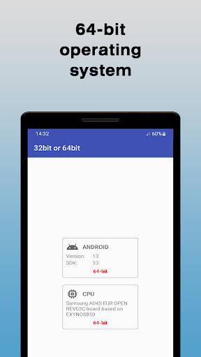 Android application 32bit or 64bit screenshort