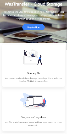Android application File Cloud Storage Space screenshort