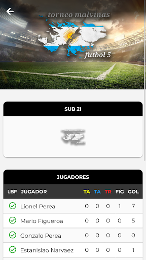 Android application Torneo Malvinas Ft5 screenshort