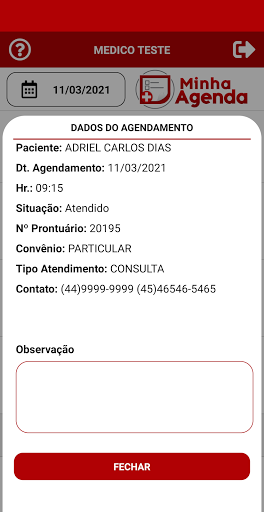 Minha Agenda Screen 3