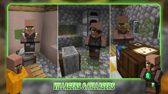 Villagers & Pillagers Mincraft