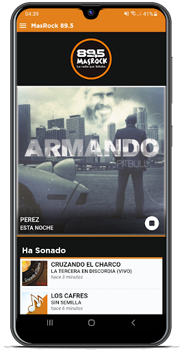 Android application MasRock 89.5 screenshort
