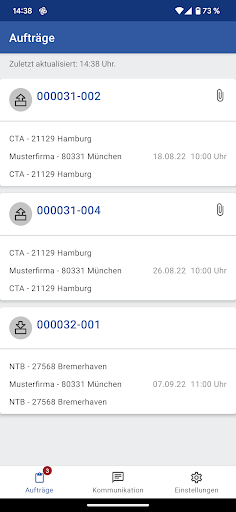 Android application Contado Mobil screenshort