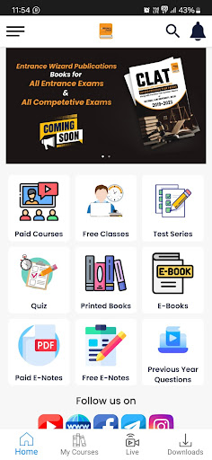 Android application Entrance Wizard screenshort