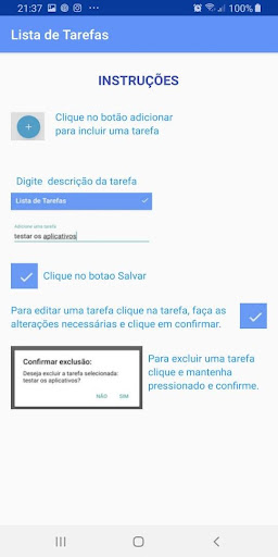 Lista de tarefas simples Screen 2
