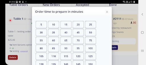 Android application EzFood Kitchen screenshort