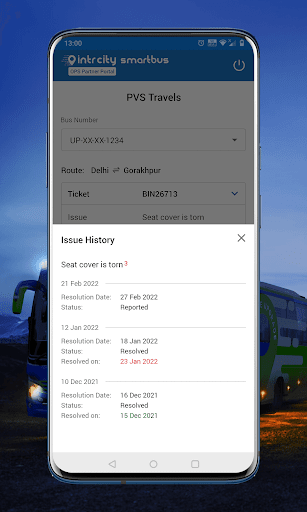 Operator App for IntrCity Screen 3