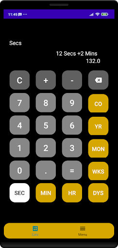Time & Age Calculator Screen 3
