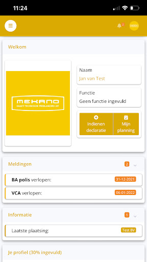 Android application Mekano Belgium screenshort
