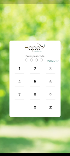 Android application Hope Credit Union screenshort