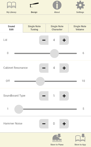 Screenshot of Piano Designer