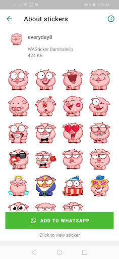 WASticker everyday Stickers