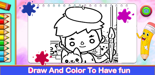 Miga Town coloring book