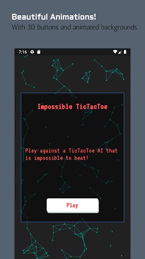 Android application Impossible TicTacToe screenshort