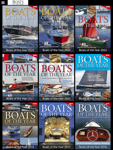 Android application Boats of the Year screenshort