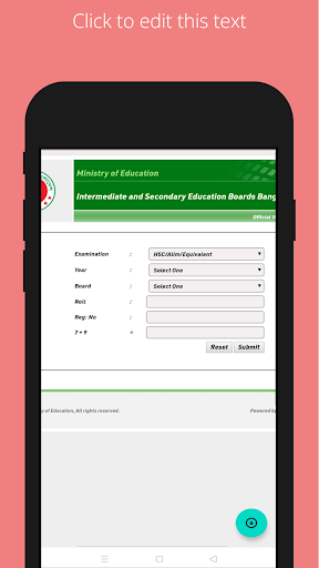 Android application All Exam Results: BD Result screenshort