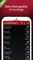 screenshot of All Call Recorder