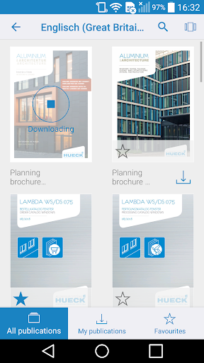 Android application HUECK Systems Documentation screenshort