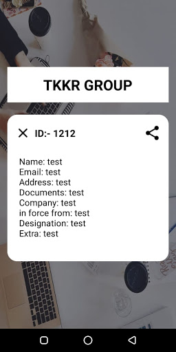 Android application TKKR GROUP screenshort