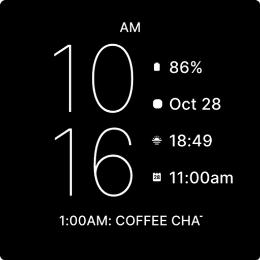 Super Minimal Watch Face Logo