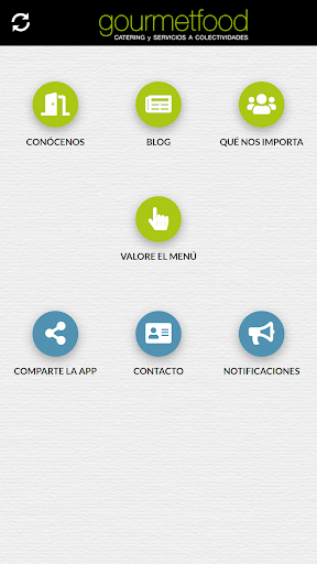 Android application GOURMETFOOD screenshort