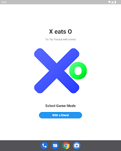 X eats O