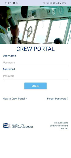 Android application Crew seafarer screenshort