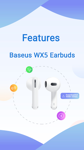 Android application Baseus WX5 Earbuds Guide screenshort