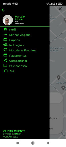 Android application CLICAR CLIENTE screenshort
