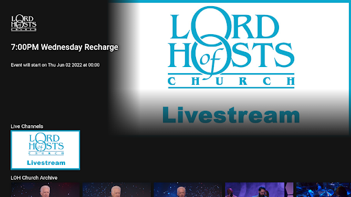Android application Lord of Hosts Church screenshort