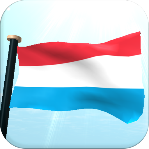 Luxembourg Flag 3D Free logo