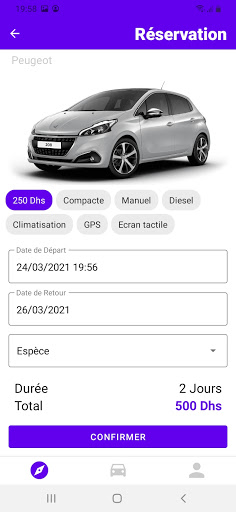 Racmilcar - Location voiture Screen 2