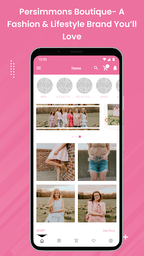 Android application Persimmons Boutique screenshort