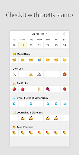 Android application DAILY STAMP - My own routine screenshort