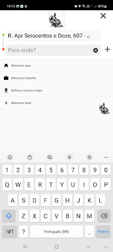 Android application White Gold Passageiro screenshort
