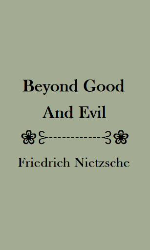 Android application Beyond Good and Evil - eBook screenshort